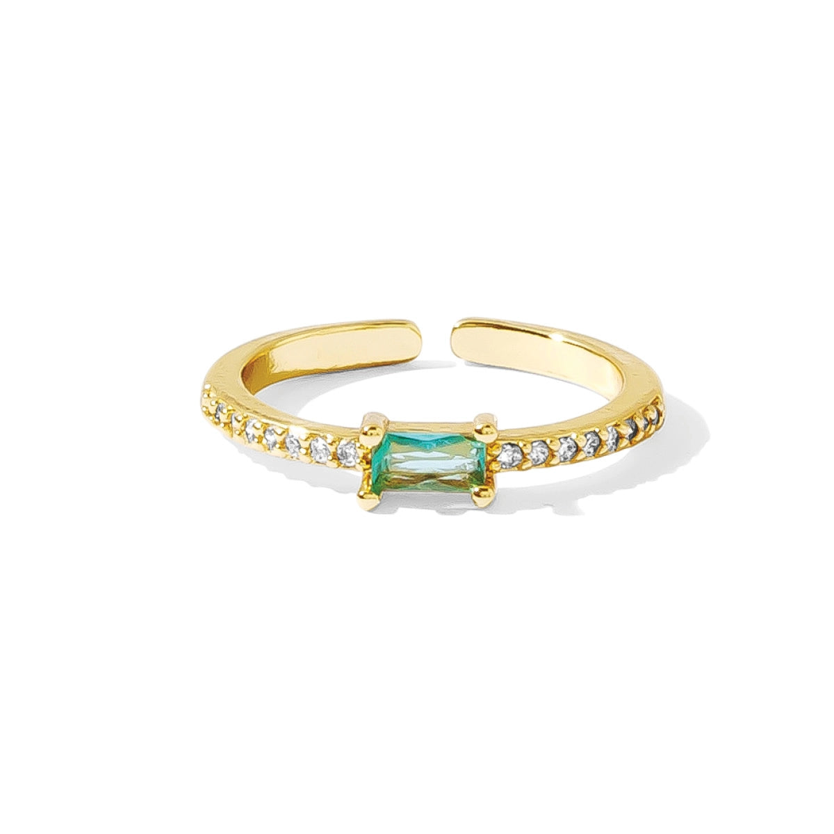 Color Pavé Adjustable Ring