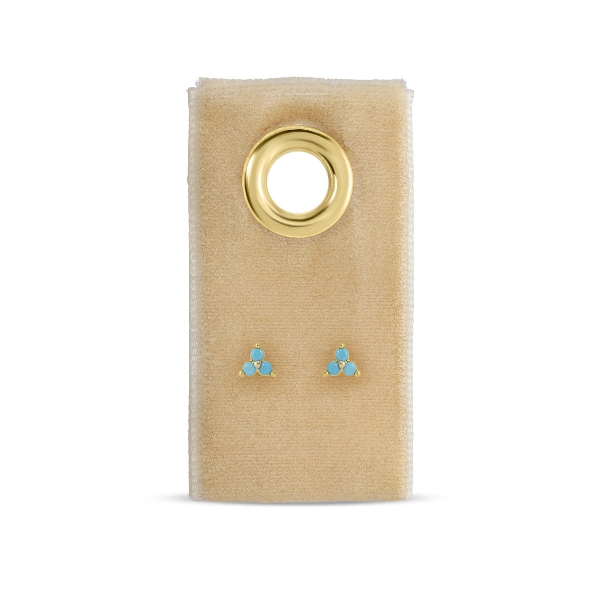 Petite Light Blue Cluster Earrings