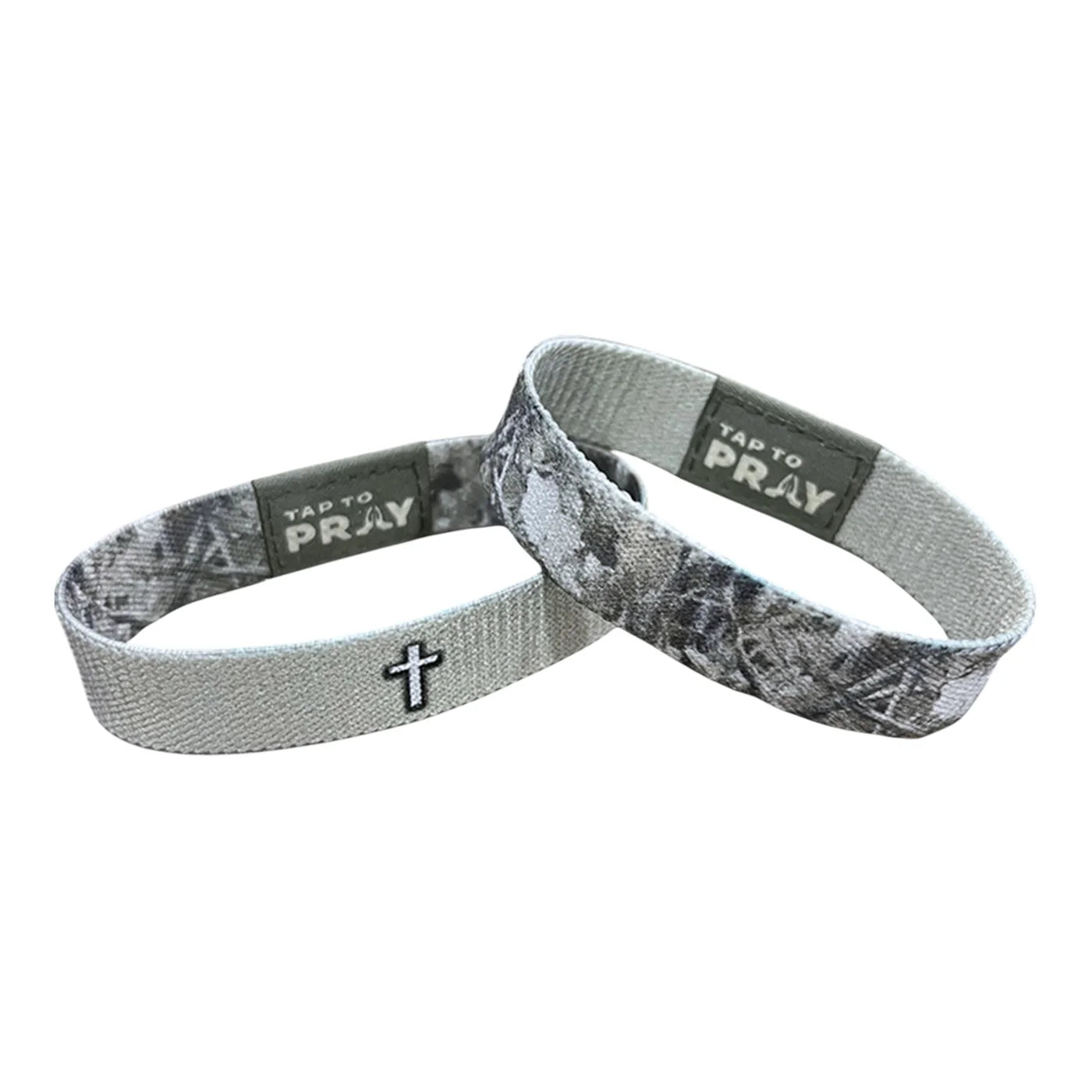Tap To Pray Wristbands: Forest Camo Smoke