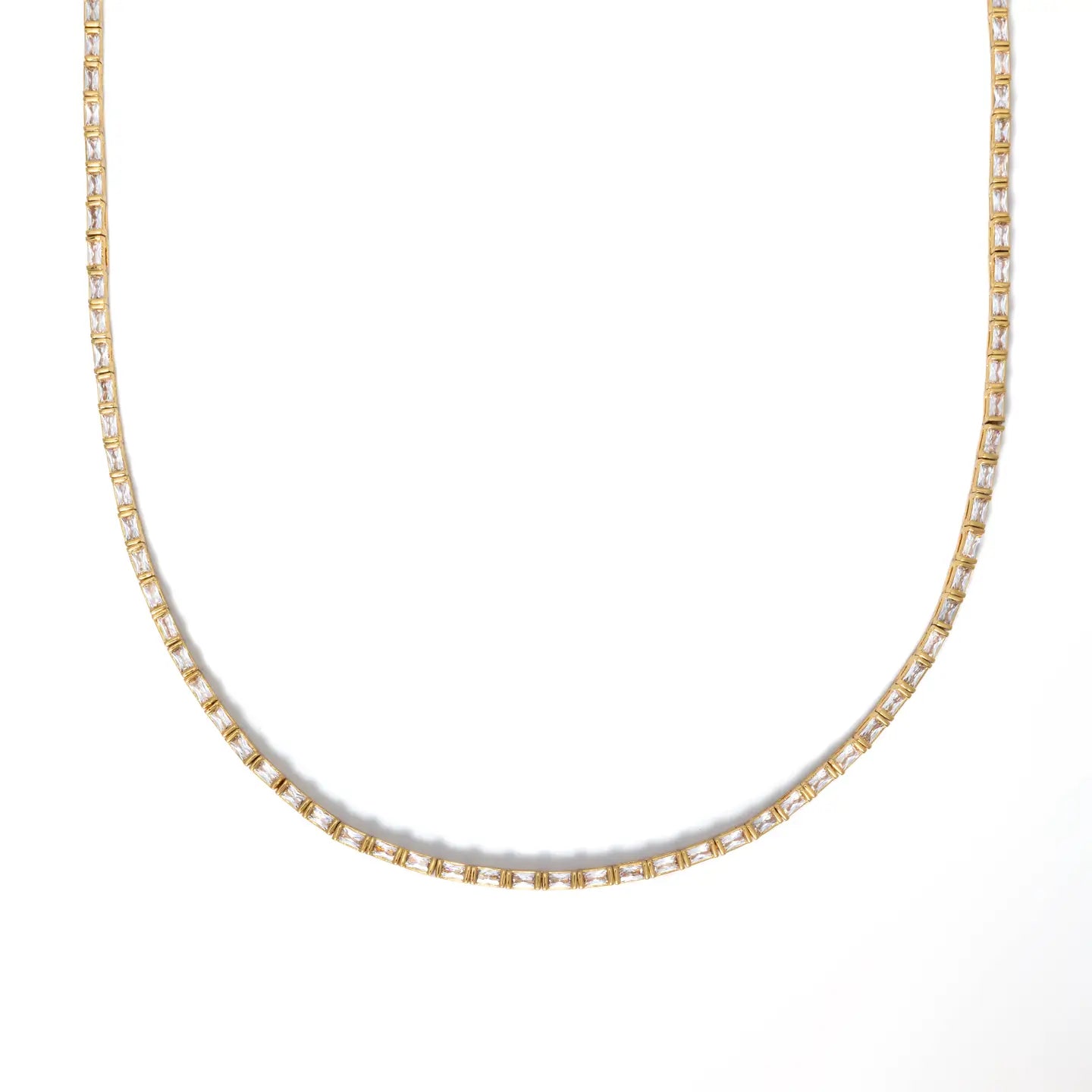 Baguette Tennis Necklace