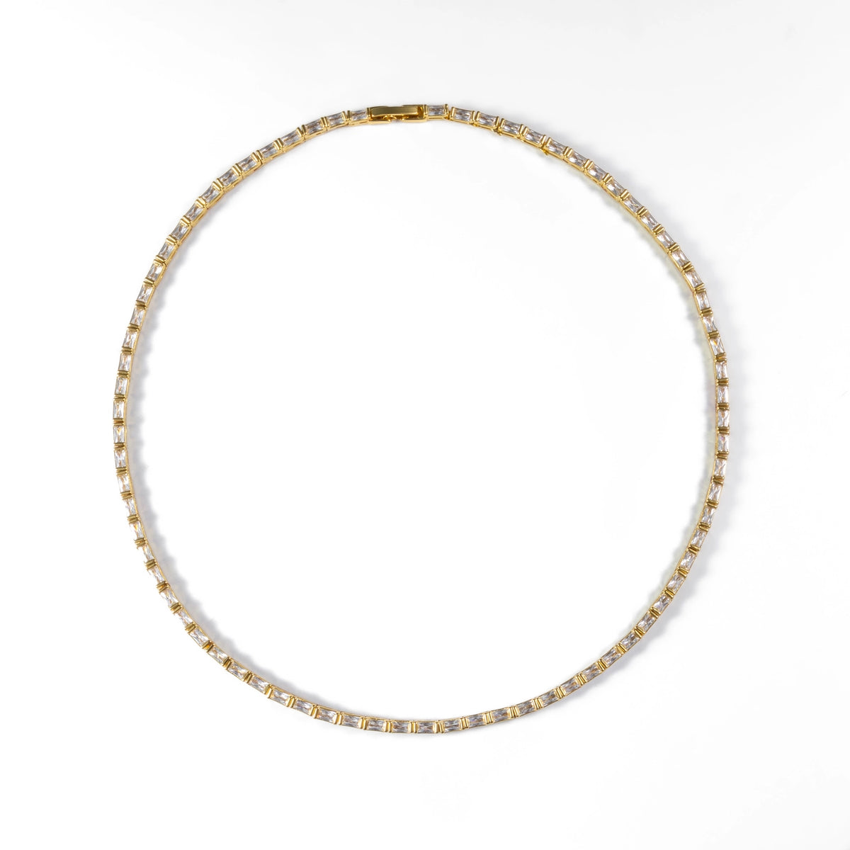 Baguette Tennis Necklace