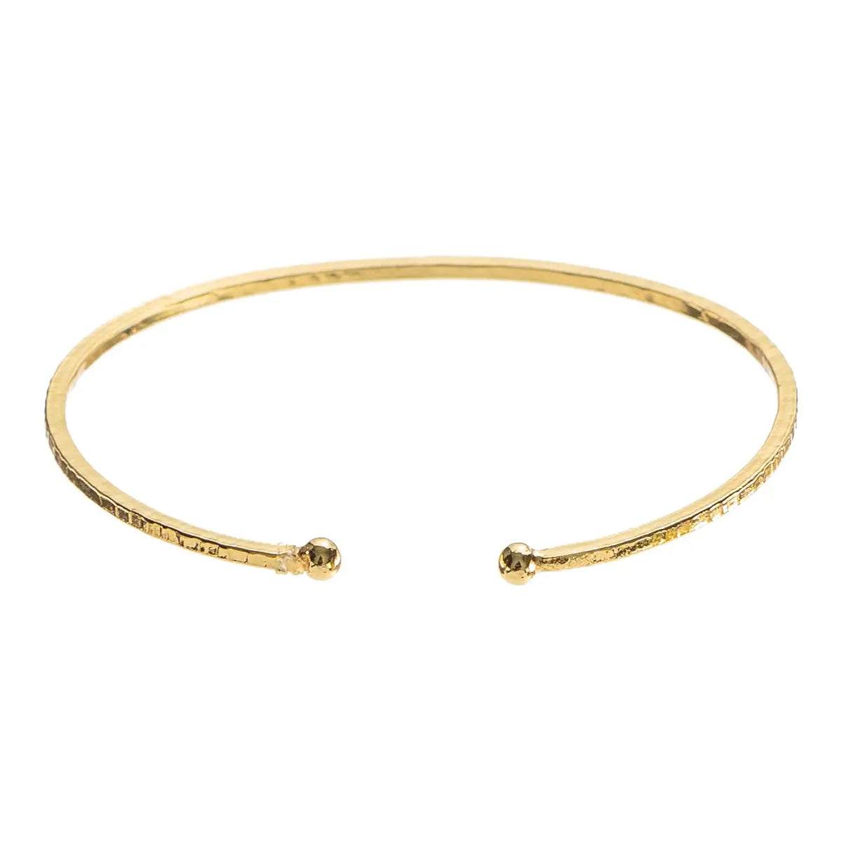 Thin Hammered Bangle