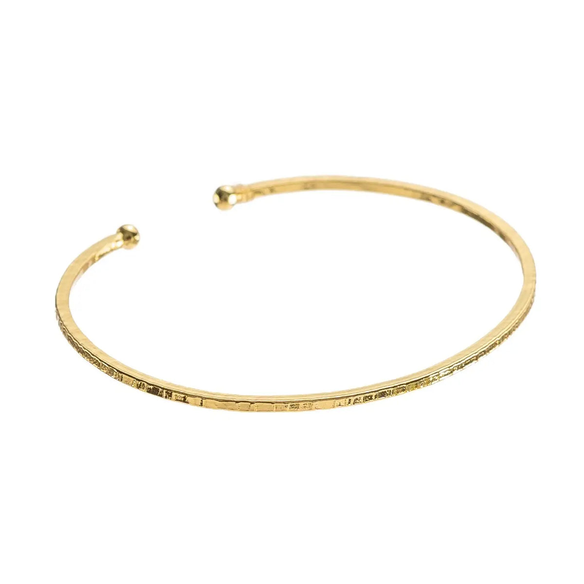 Thin Hammered Bangle