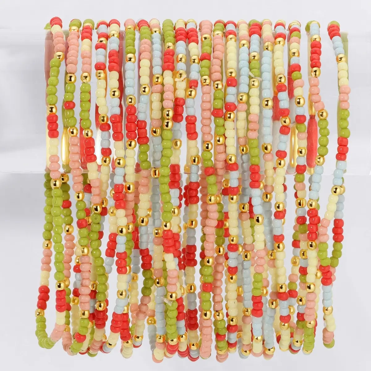 Pastel Pop Seed Bracelets