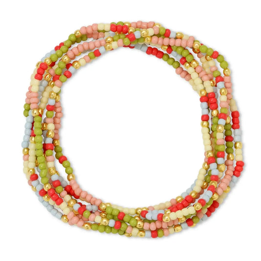 Pastel Pop Seed Bracelets