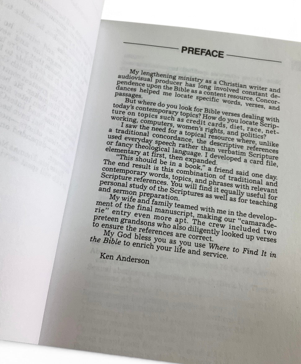 Little Book of Where to Find It in the Bible