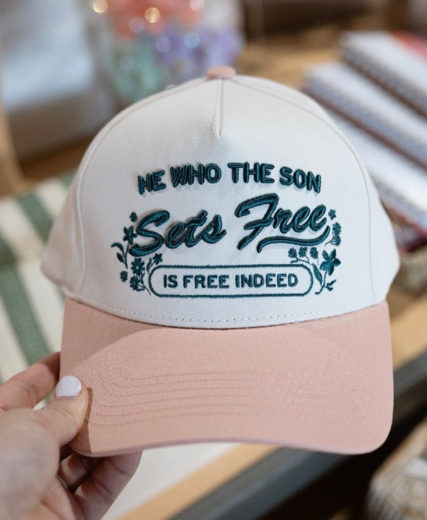 Trucker Hat: He Who the Son Sets Free
