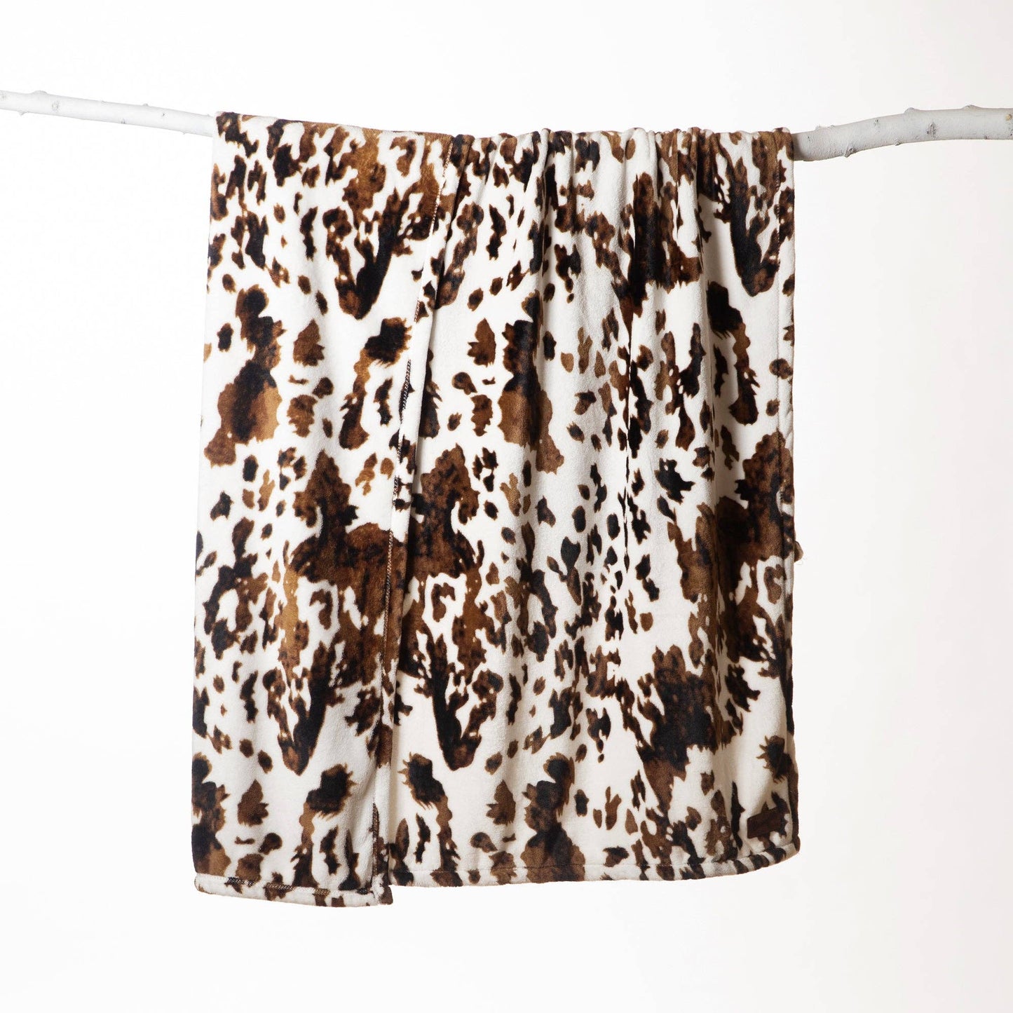 Cowhide Heavy Plush Throw Blanket