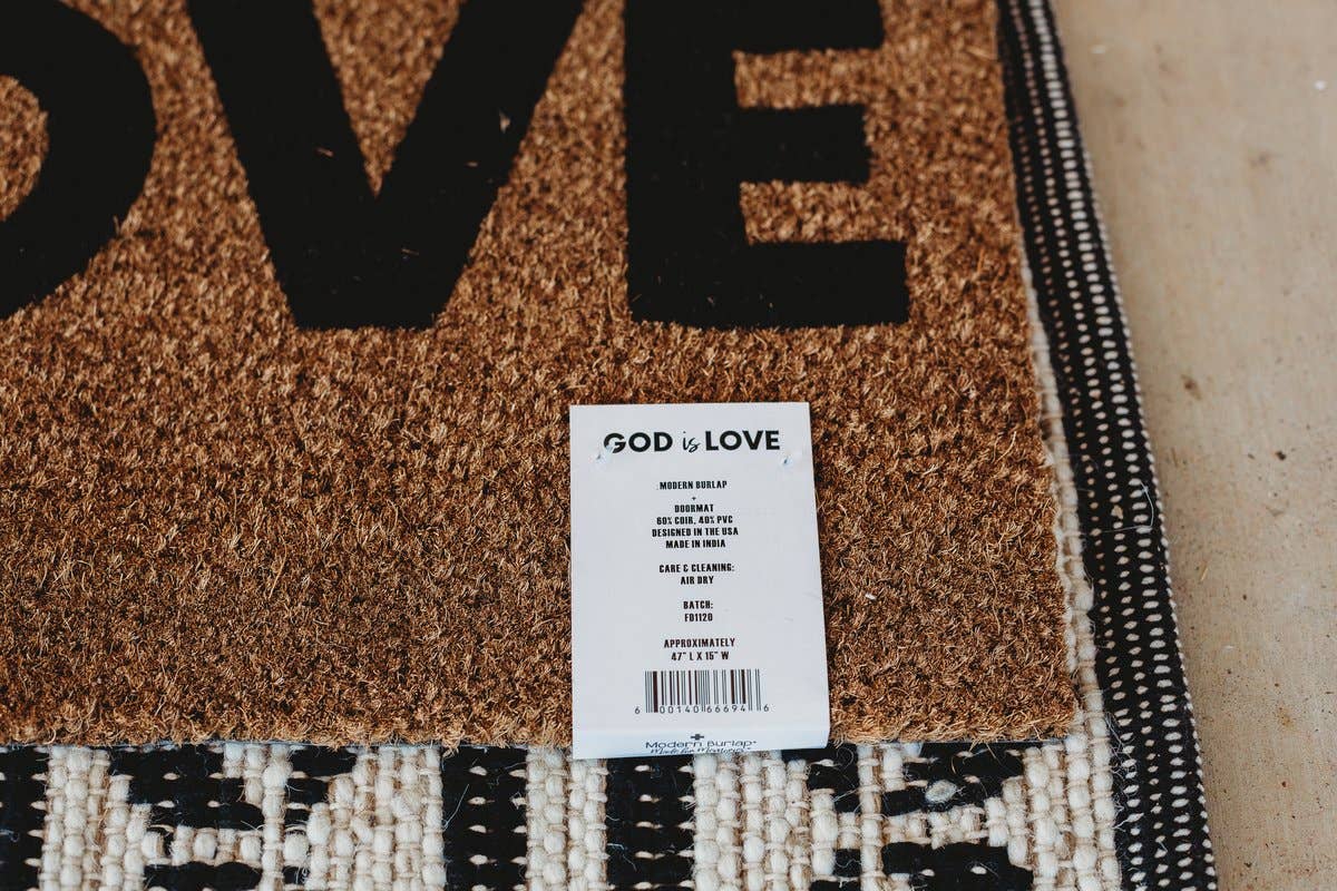 God is Love | XL Doormat