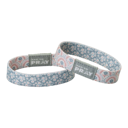 Tap To Pray Wristband: Boho Bouquet