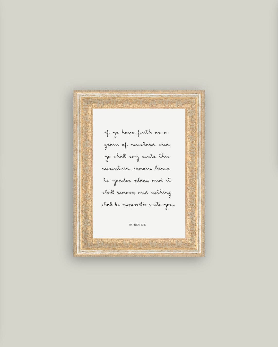 Matthew 17:20 Wall Art