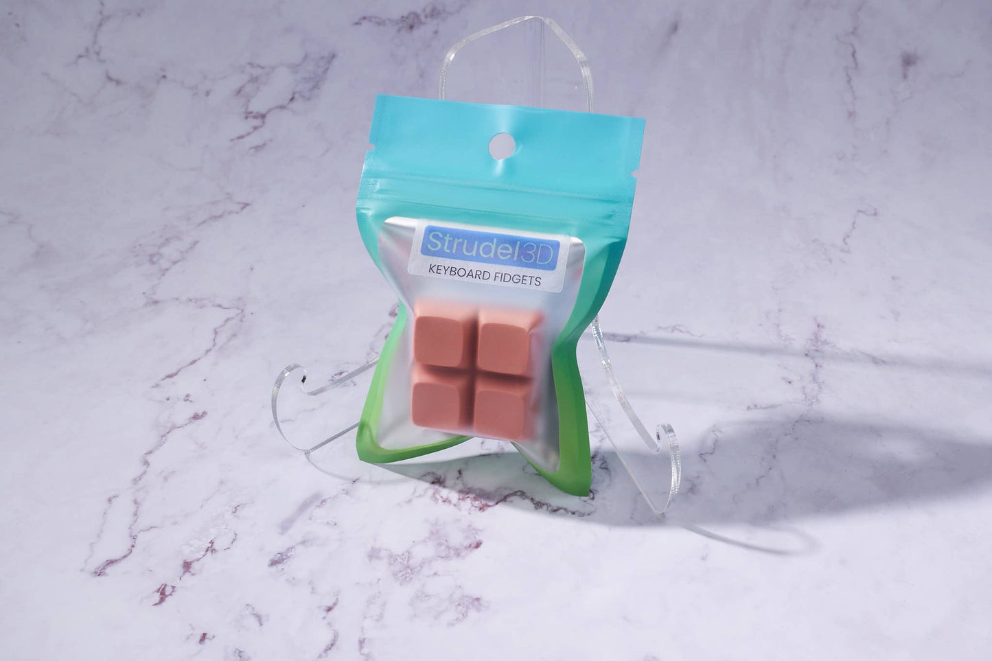 Square  Keyboard Fidget Keychain