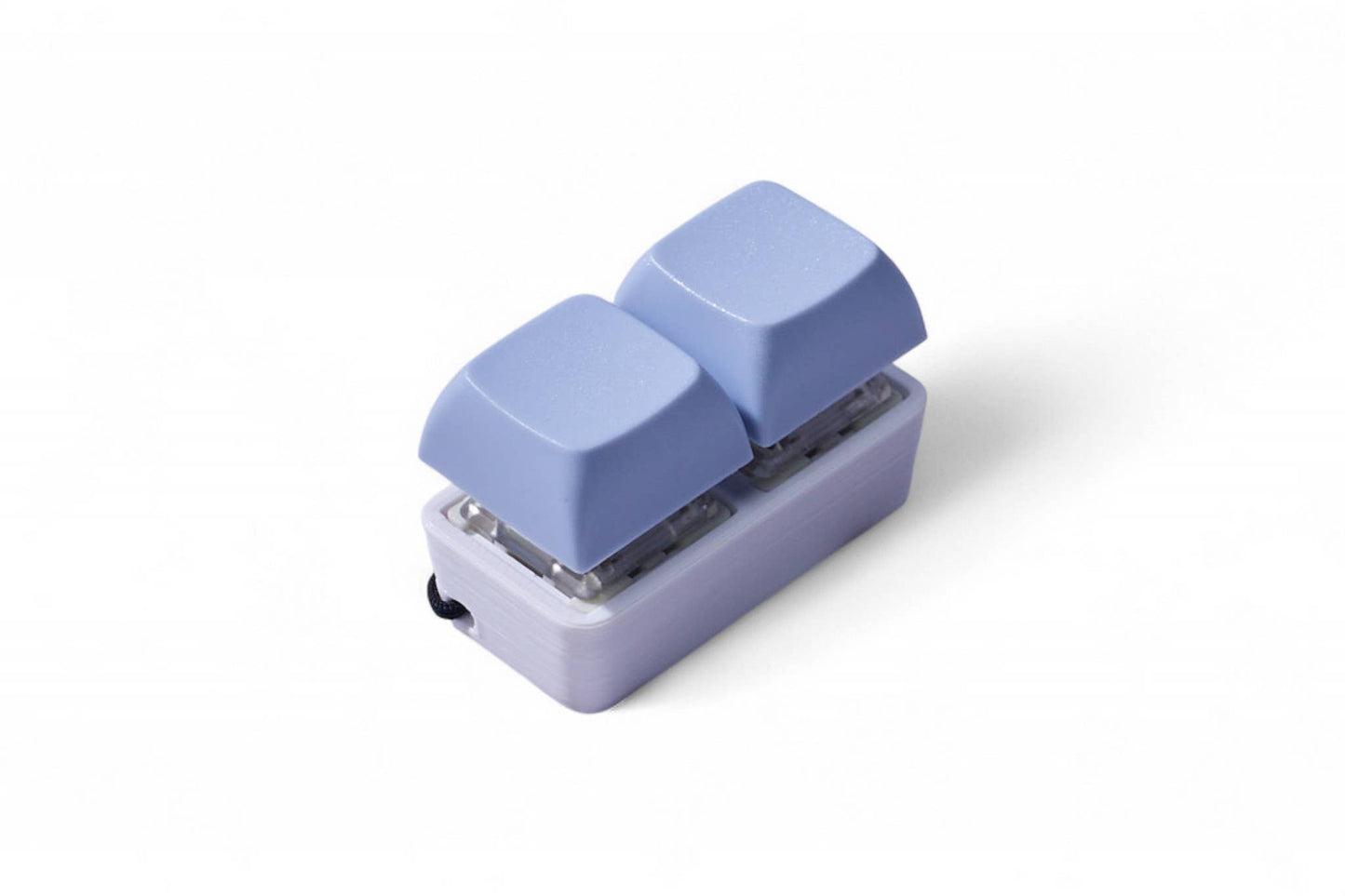 2 Key Pastel Keyboard Fidget Keychain
