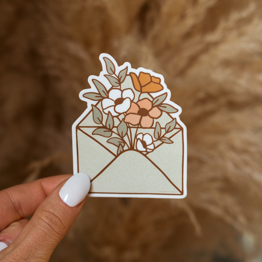 Flower Envelope Sticker