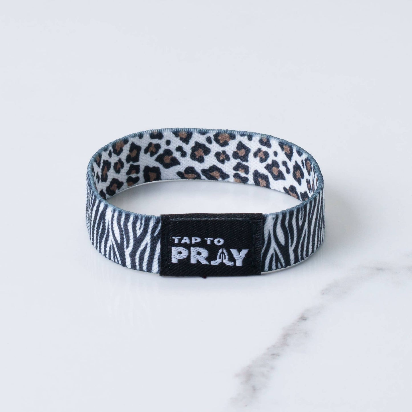Tap To Pray Wristbands: Safari Zebra