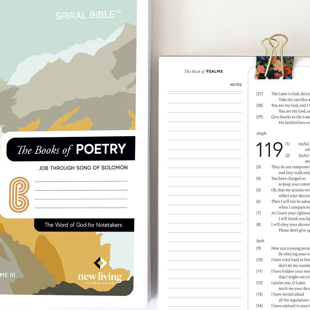 Spiral NLT Bible: Job - Song of Solomon