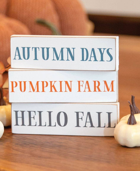 Hello Fall Skinny Block, 3 Assorted