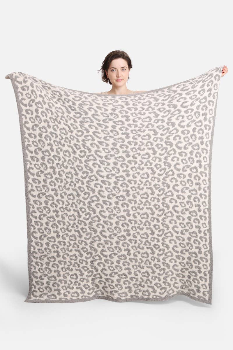 Leopard Print Throw Blanket