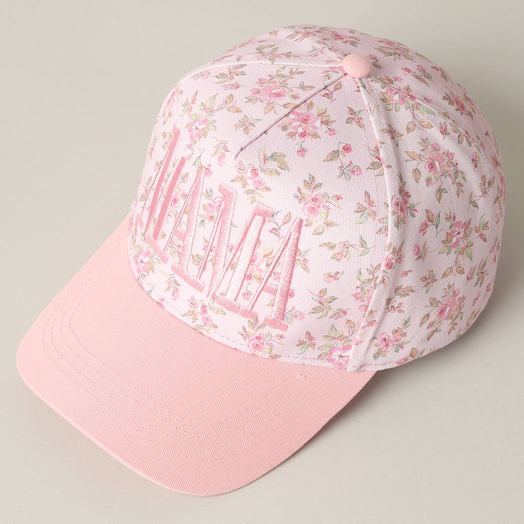 MAMA Floral Trucker Hat