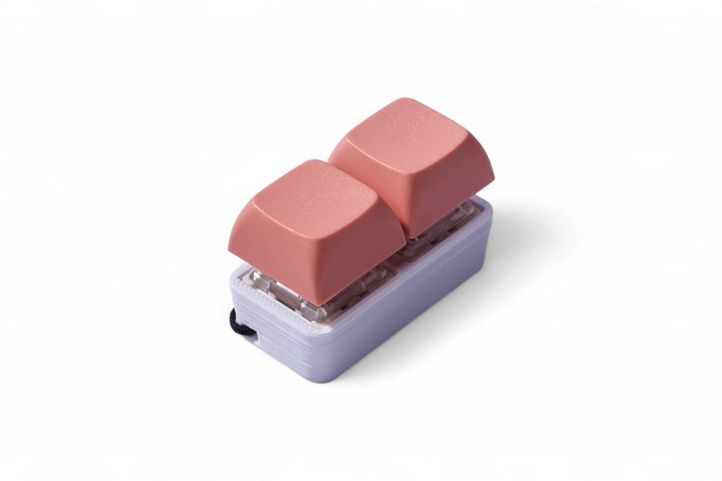 2 Key Pastel Keyboard Fidget Keychain