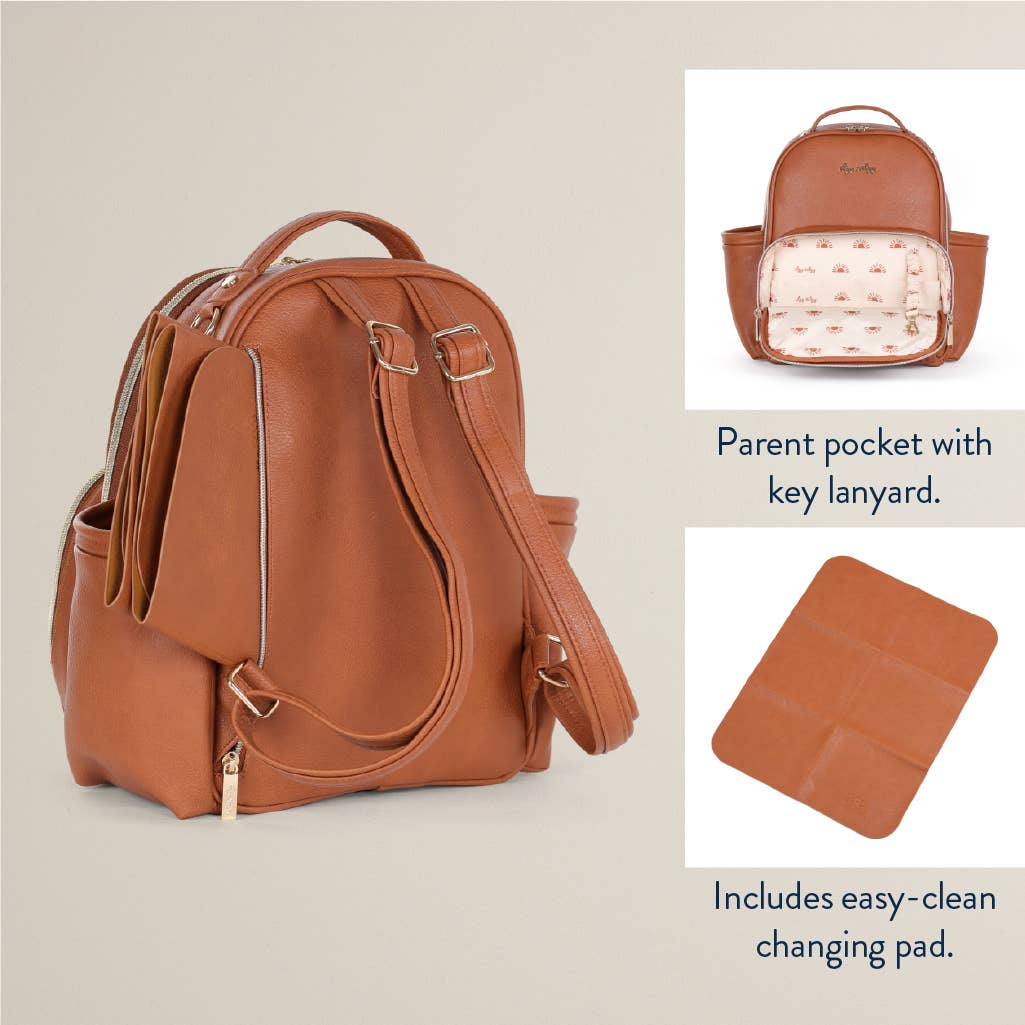 Cognac Itzy Mini Plus Diaper Bag