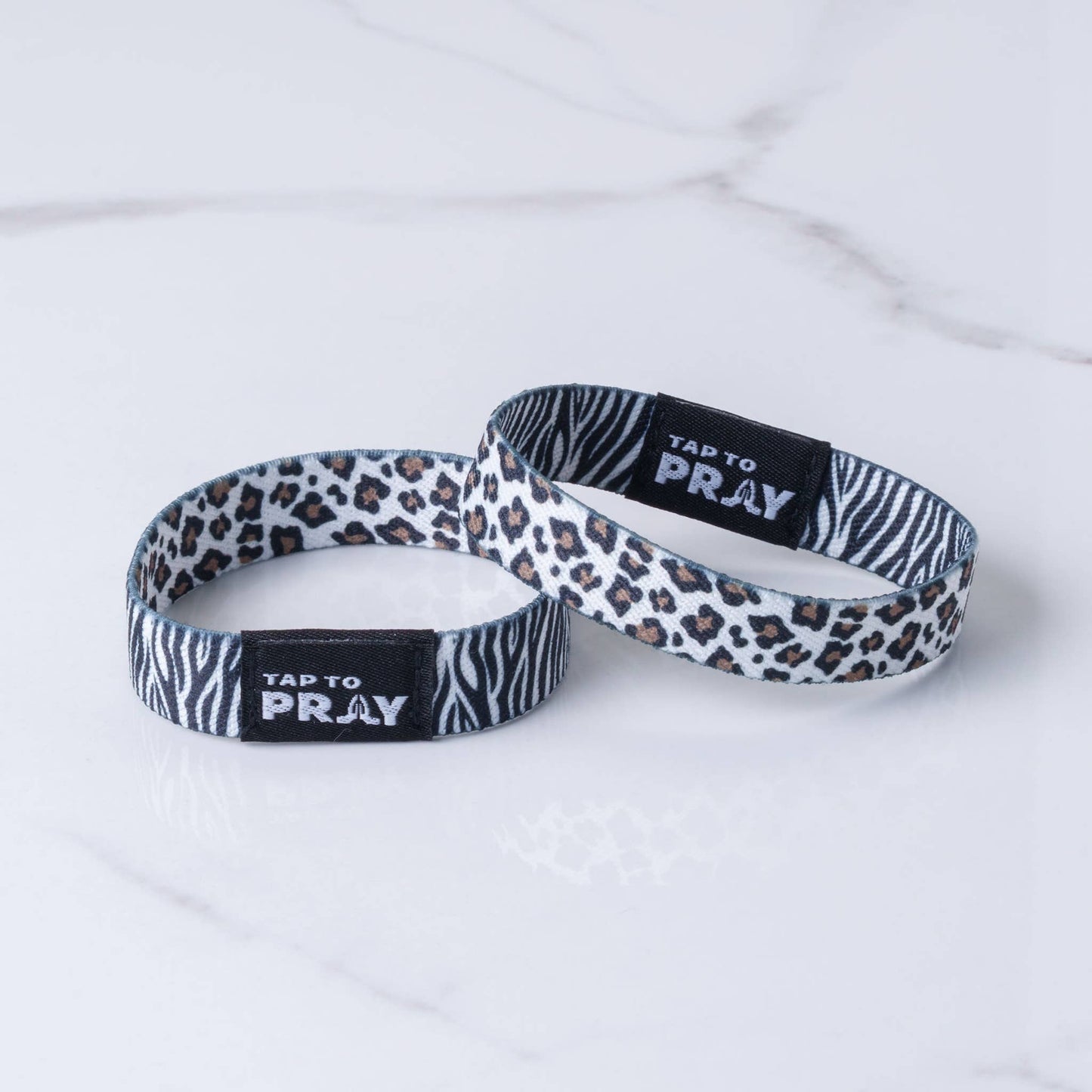 Tap To Pray Wristbands: Safari Zebra