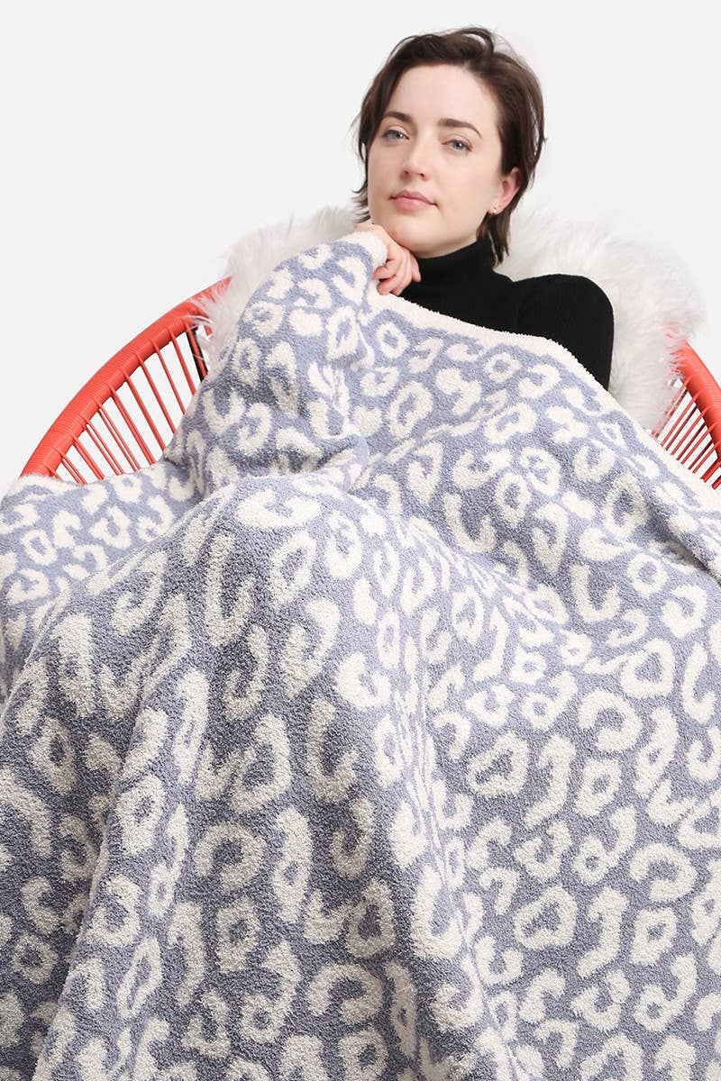 Leopard Print Throw Blanket