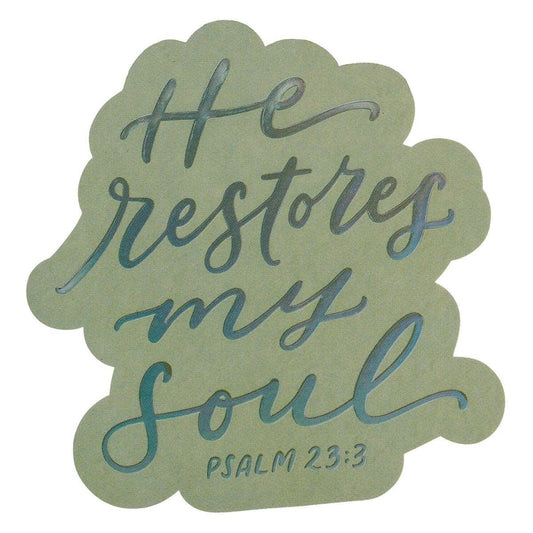 Psalm 23:3 Sticker