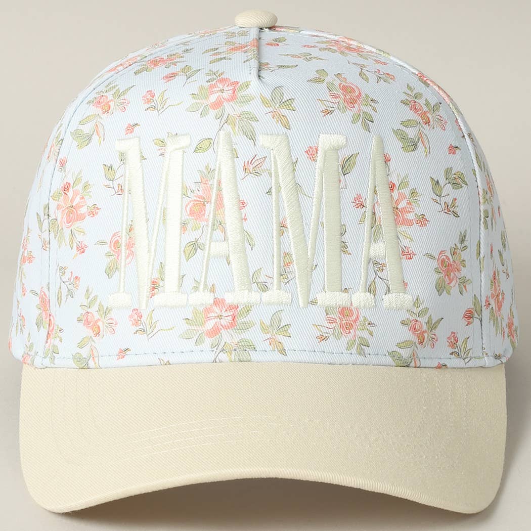 MAMA Floral Trucker Hat