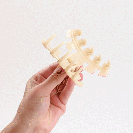 Classic Large Coconut White Hair Clip