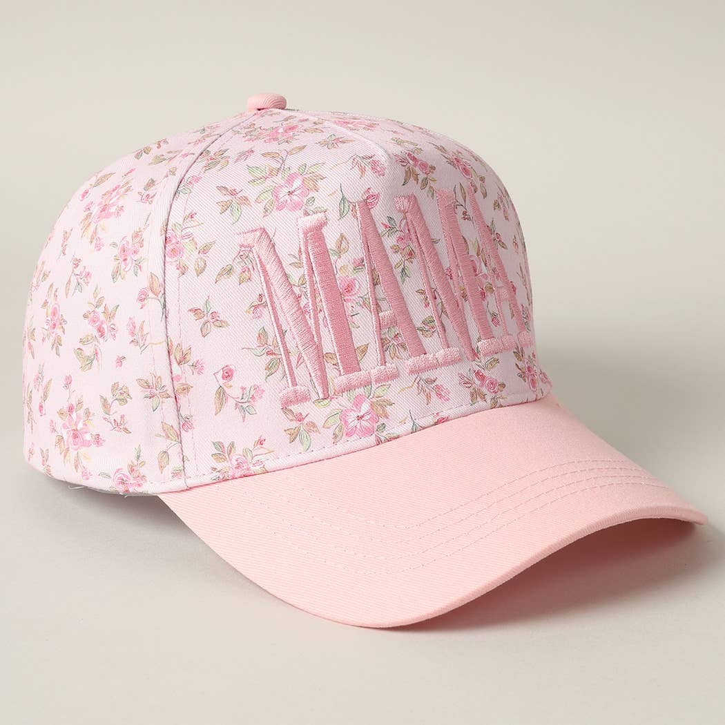 MAMA Floral Trucker Hat