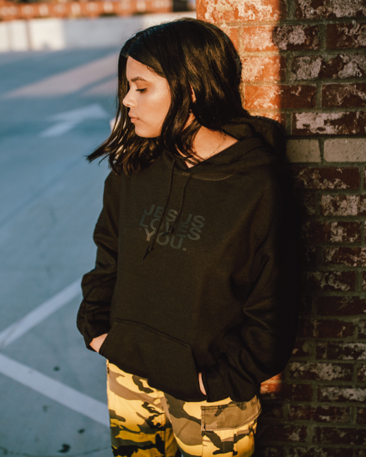 Jesus Loves You | Puff Print Hoodie