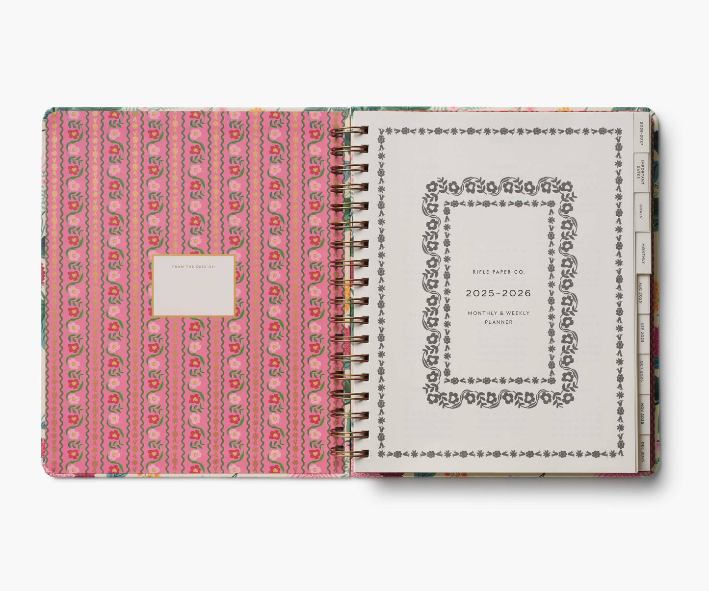 2026 Dahlia 17-Month Spiral Planner