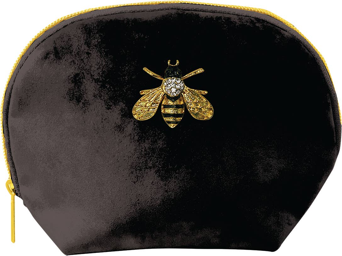 Velvet Bumblebee Clamshell Bag