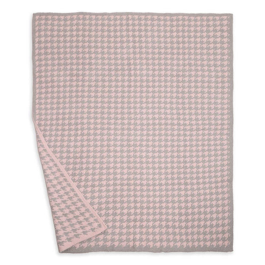 Houndstooth Pattern Luxury Soft Throw Blanket