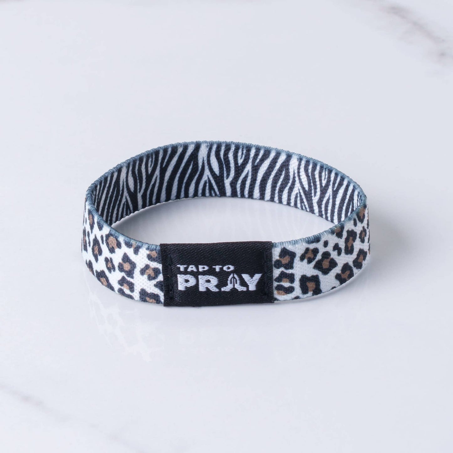 Tap To Pray Wristbands: Safari Zebra