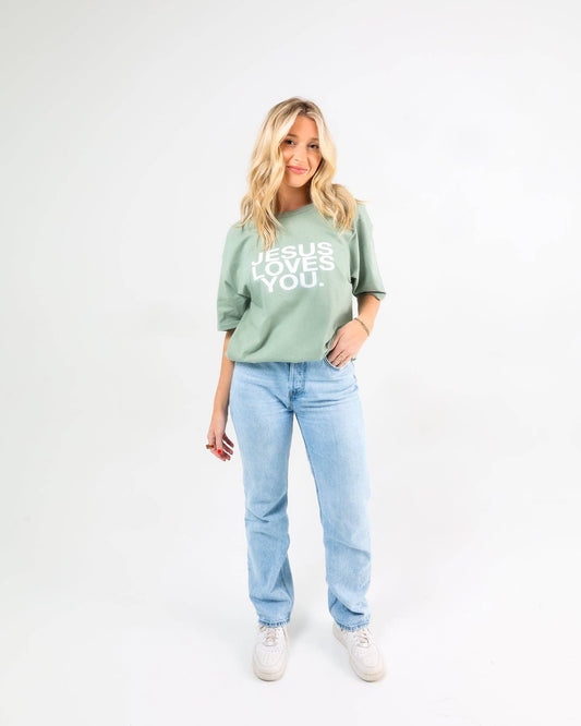 Earthtone »Jesus Loves You« Tee