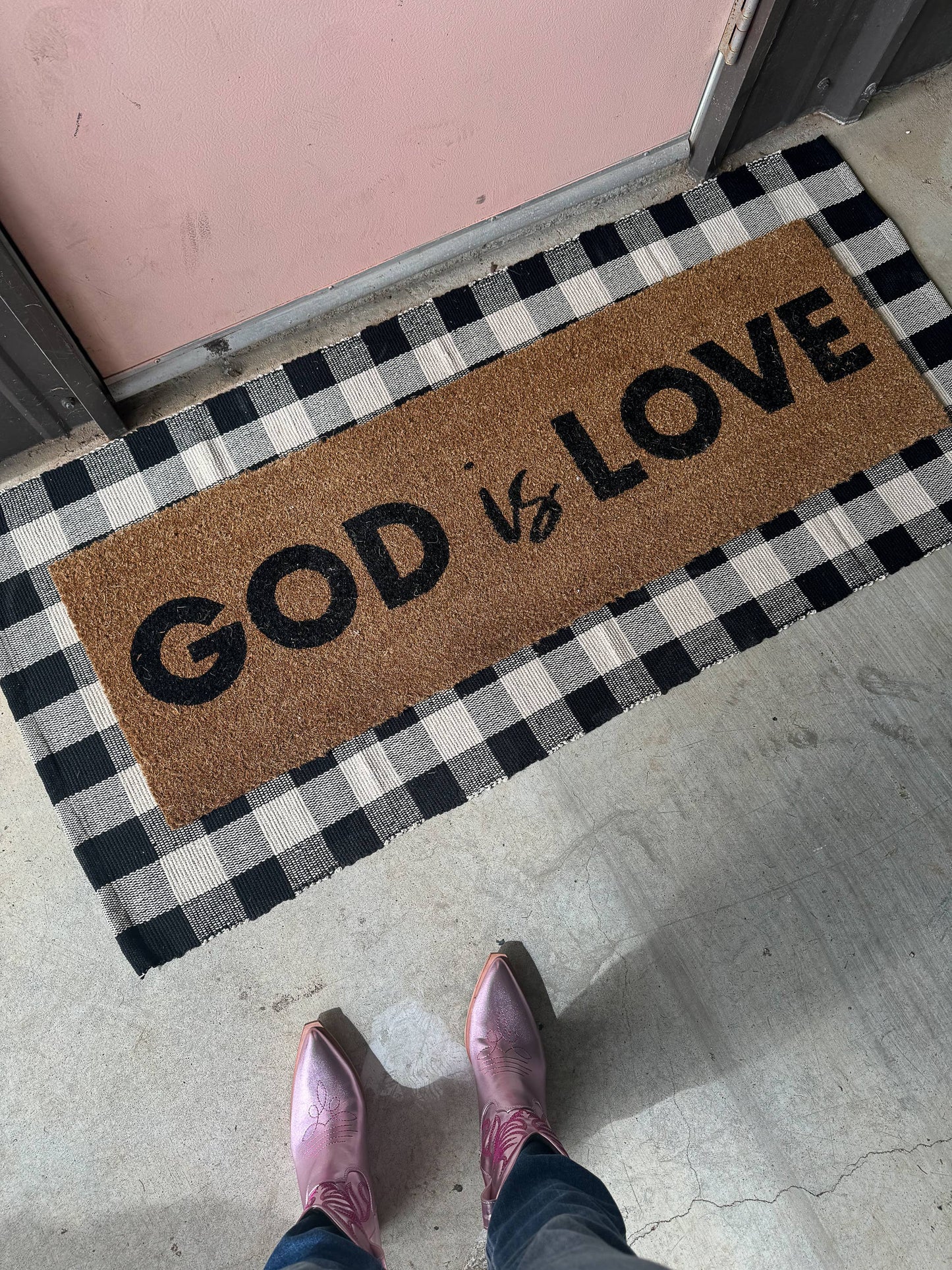 God is Love | XL Doormat