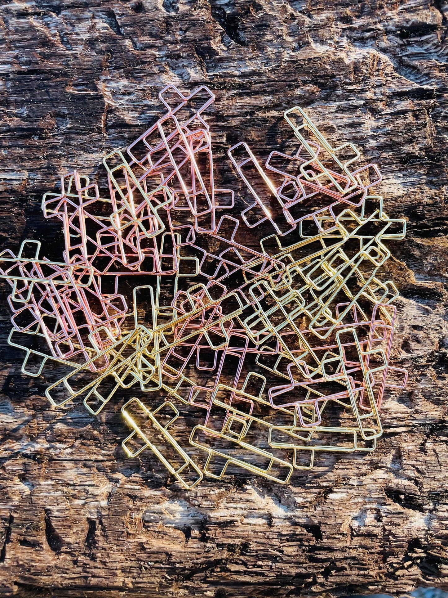 Mini Cross Bookmark Paperclips