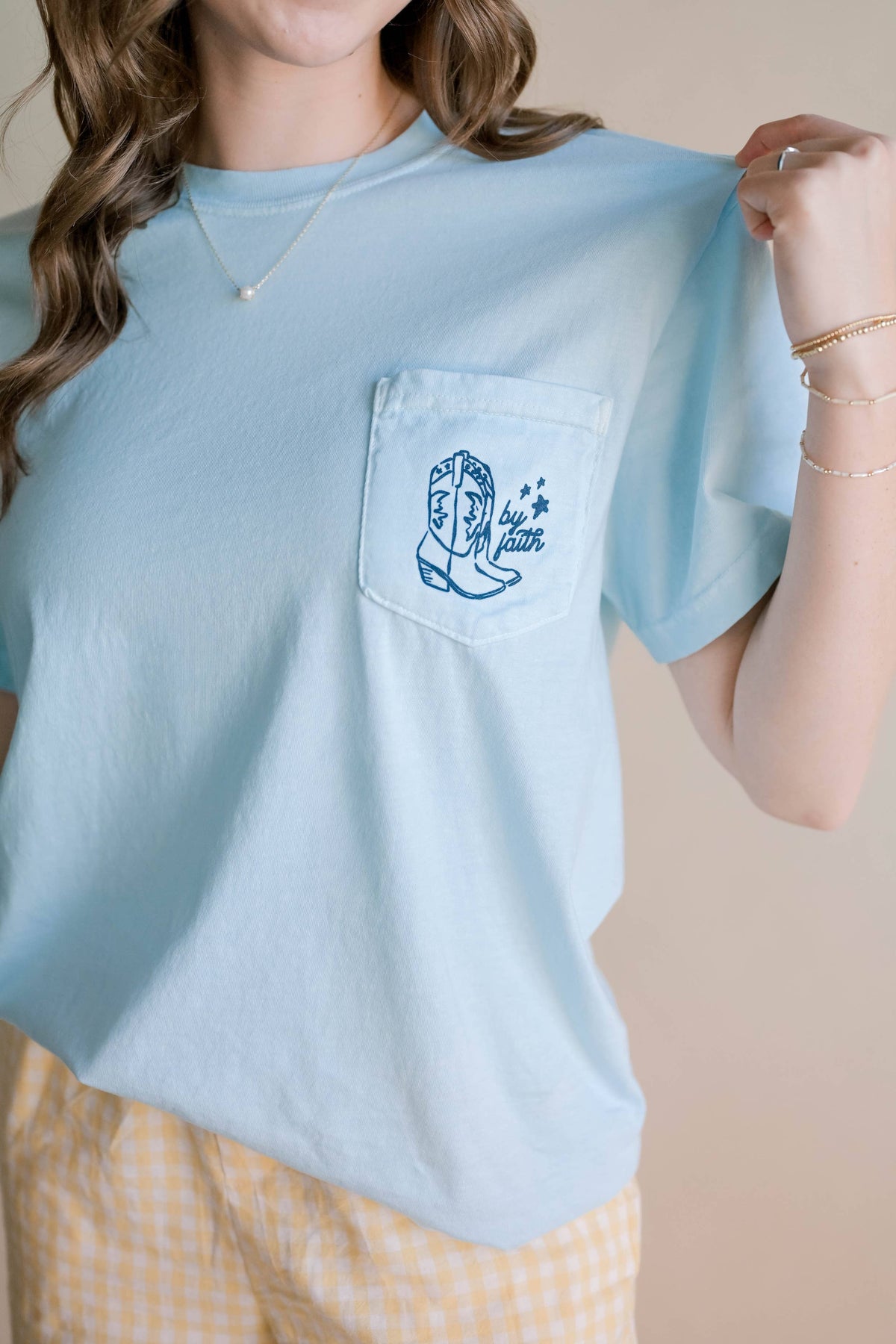 Walk By Faith Pocket Tee
