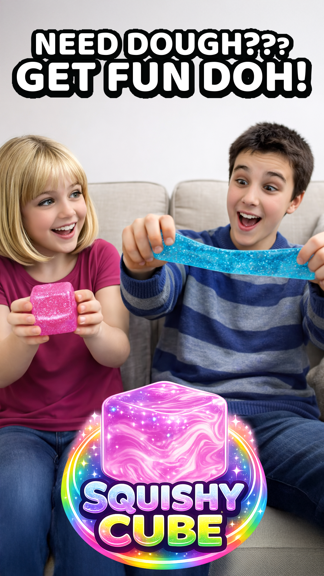 Sparkly Fun Doh Squishy {FINAL SALE}