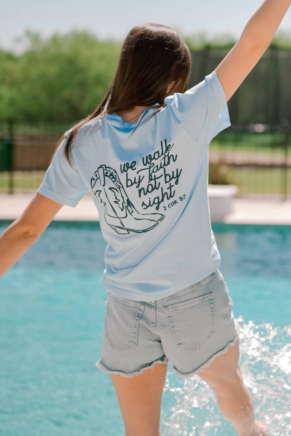 Walk By Faith Pocket Tee