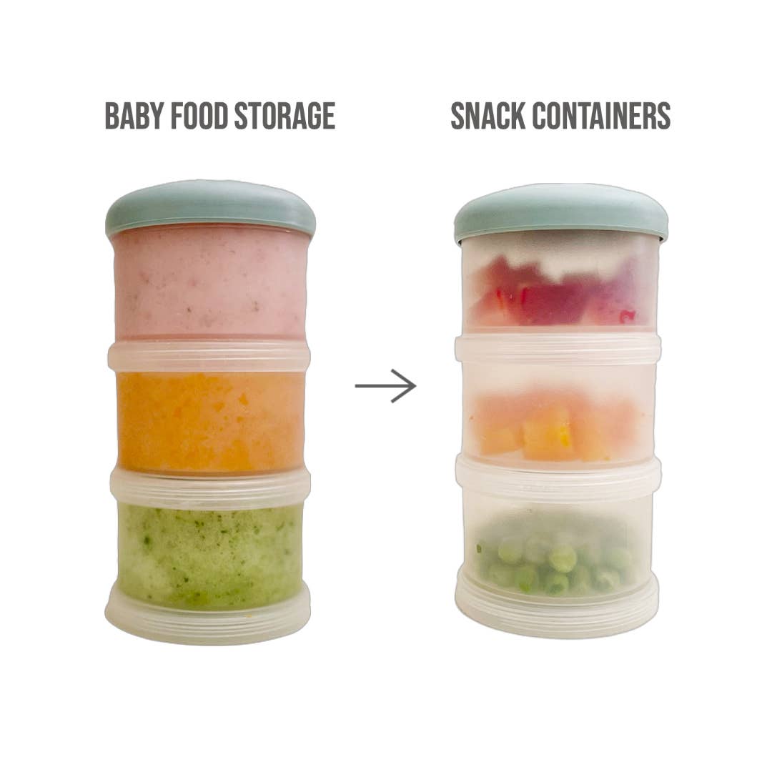 Baby Food Storage Stackables blue - New Packaging