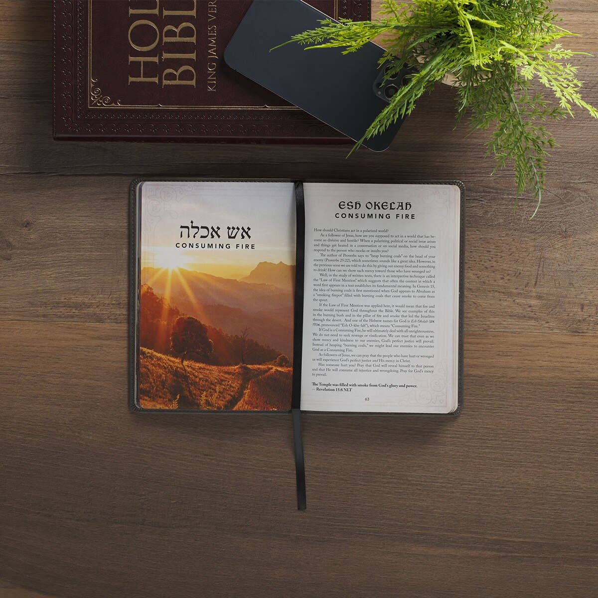 52 Hebrew Names of God Faux Leather