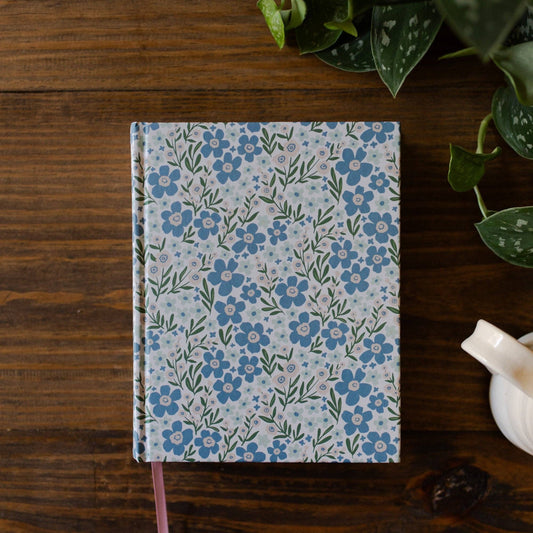 ESV Single Column Journaling Bible® | Blue Poppies