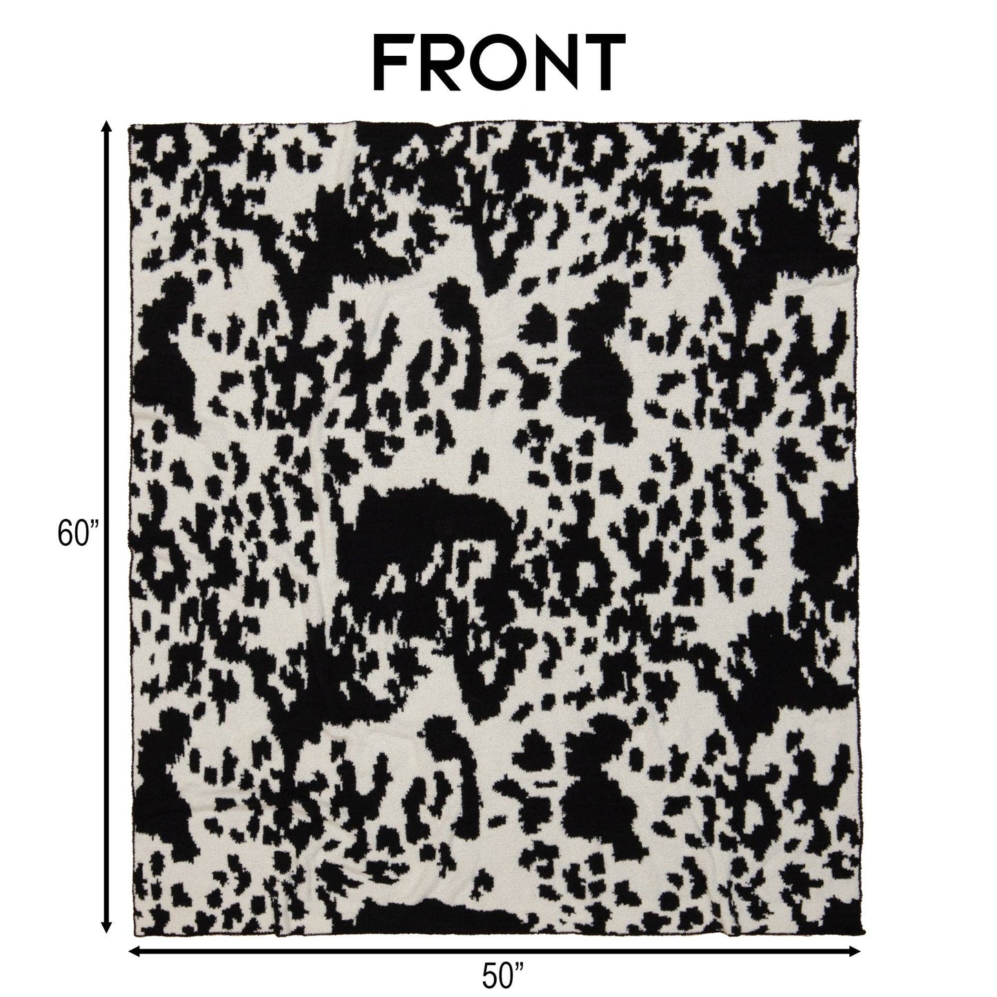 Cowhide Throw Blanket