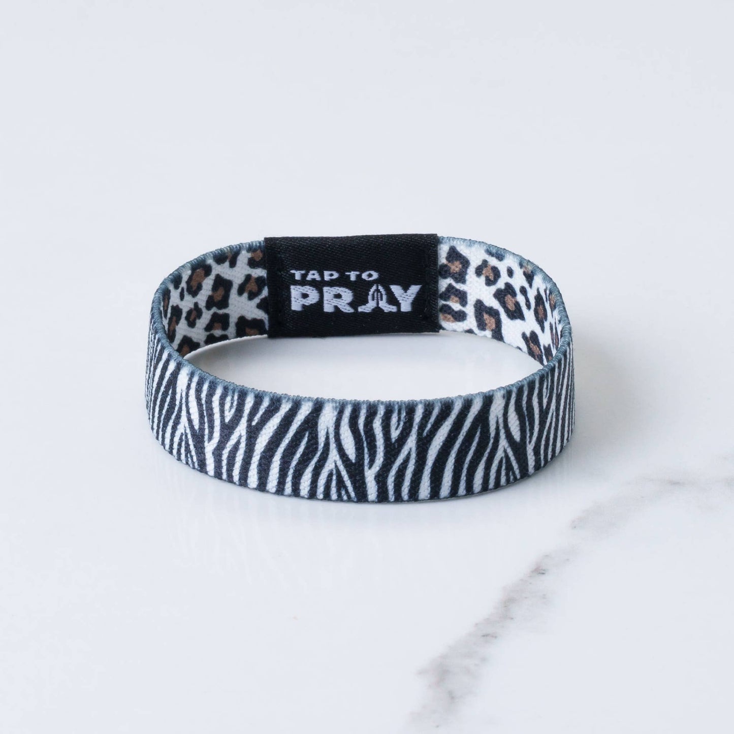 Tap To Pray Wristbands: Safari Zebra