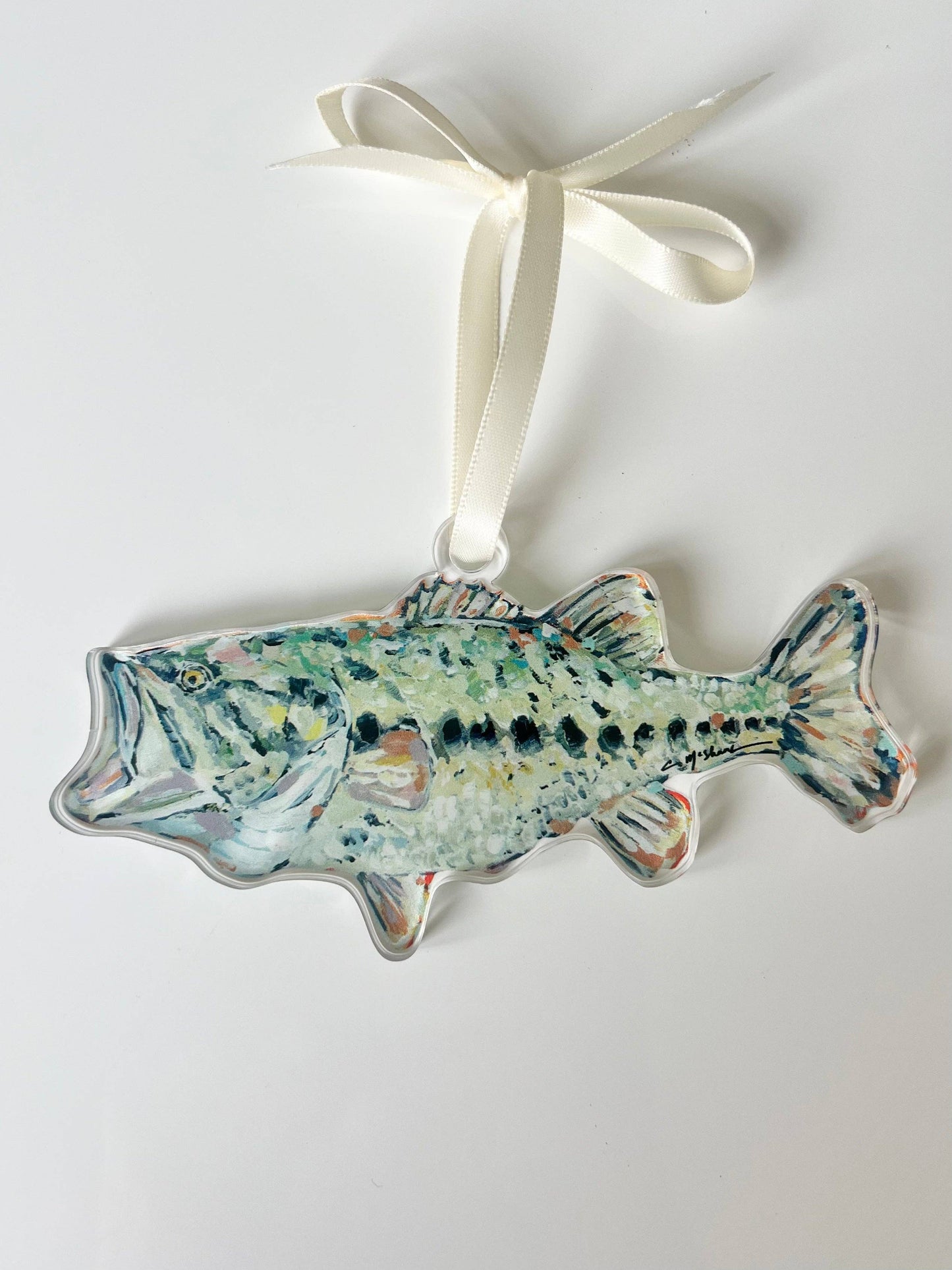 Gone Fishin Bass Ornament