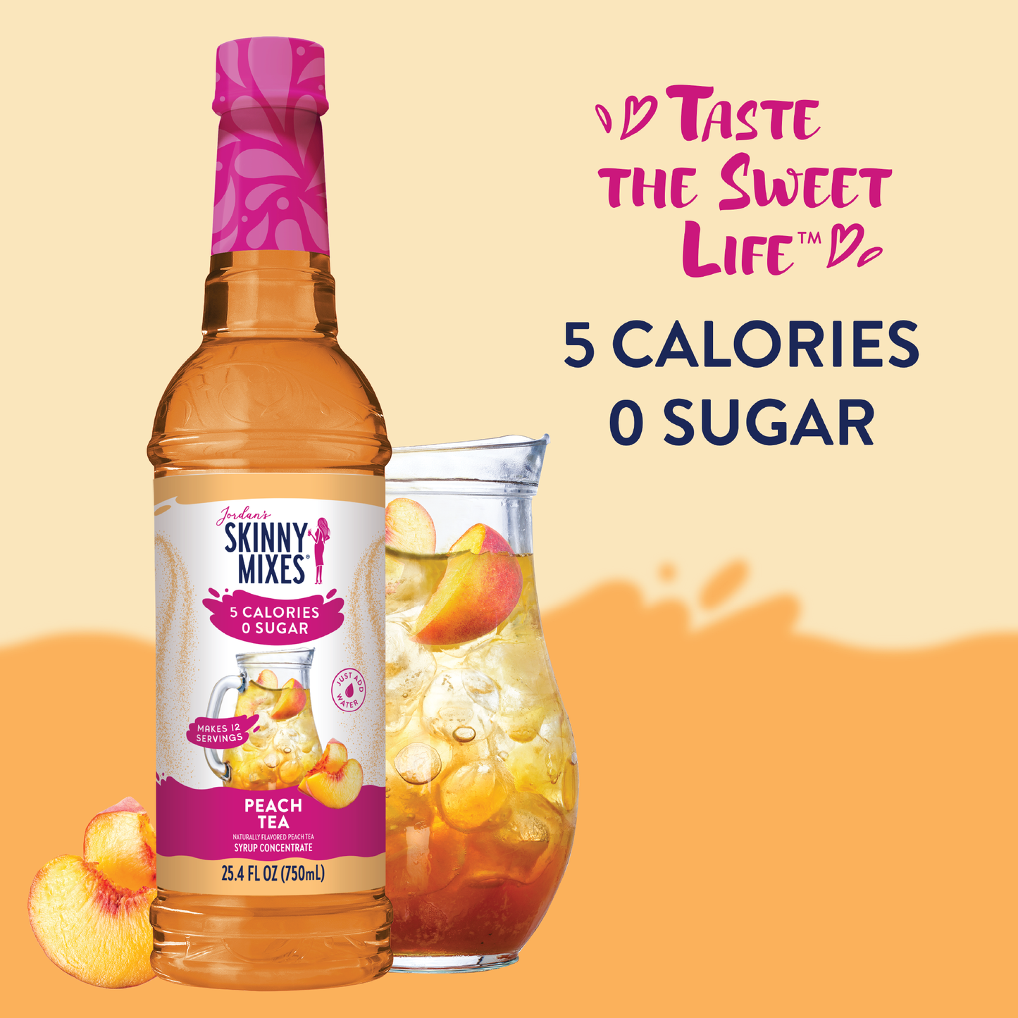 Sugar Free Peach Tea Syrup Concentrate