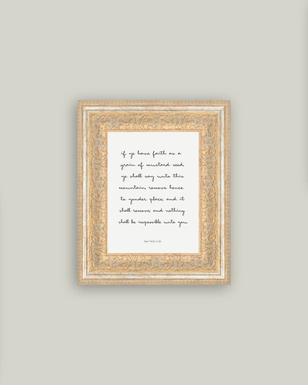 Matthew 17:20 Wall Art